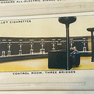 Railroad Card Train Railway Equipment 1938 HO WD Wills Imperial Control Room 48