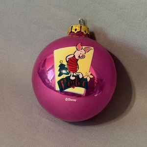 Boule de verre Disney Store vintage Figurine de Winnie l&#39;ourson, Porcinet, Boule de verre
