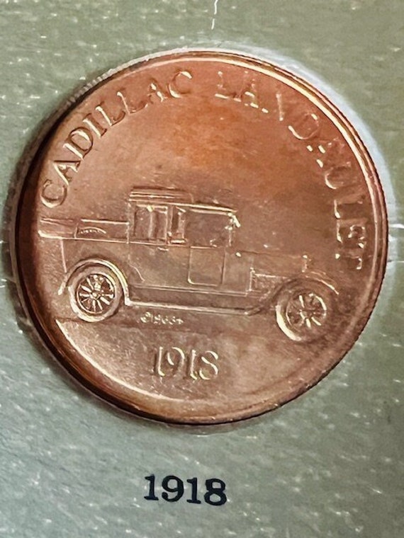 Franklin Mint Antique Car Coin Collection 1969 Series 1 Cadillac