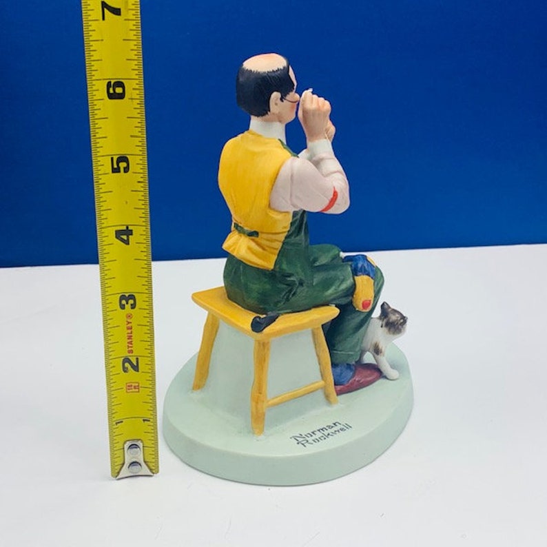 NORMAN ROCKWELL FIGURINE 1980s Danbury Mint Vintage Porcelain Etsy