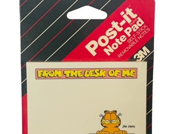 Garfield Odie Vintage Self Stick Removable Notes Post it Note Pad 1978 Stock 4