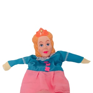 Mr Fred Rogers Neighborhood Hand Puppet Character Castle King Friday Sesame Street Jim Henson Muppets Vintage figure vtg Queen Friday BM3