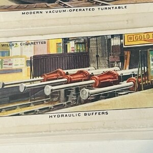 Tarjeta de ferrocarril Tren Equipo ferroviario 1938 HO WD Wills Amortiguador hidráulico imperial