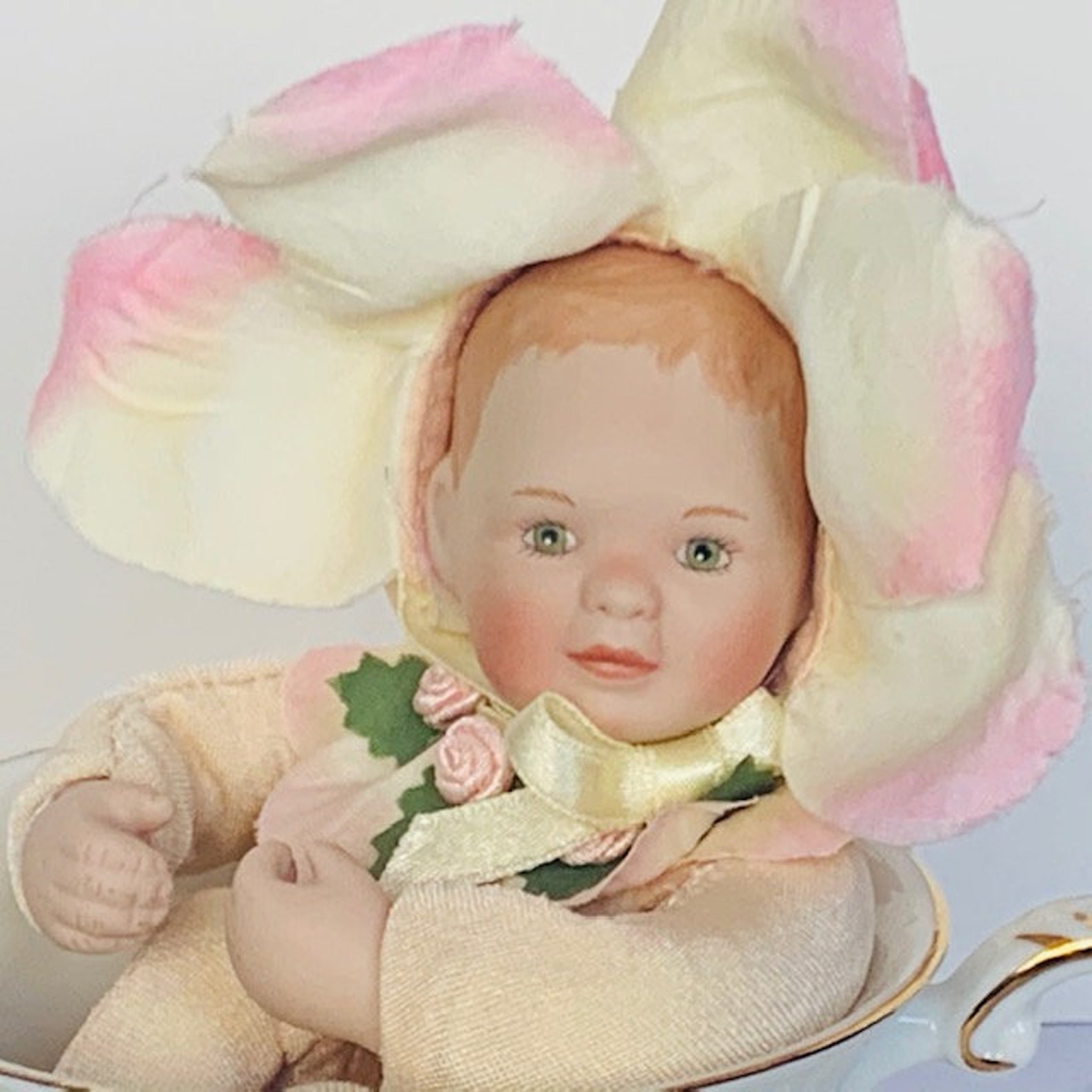 ASHTON DRAKE GALLERIES 1995 porcelain doll Flower babies of Etsy