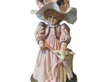 Maud Humphrey Bogart Figurine Hamilton Collection Special Friends RARE Lamb gift