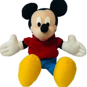 Walt Disney Plush Stuffed Animal Toy store world Easter Mickey Mouse Mattel Arco
