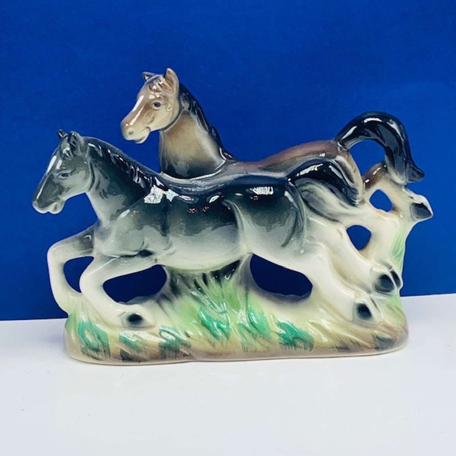 HORSE FIGURINE SCULPTURE Vintage Statue Decor Vtg Mcm Mare Etsy