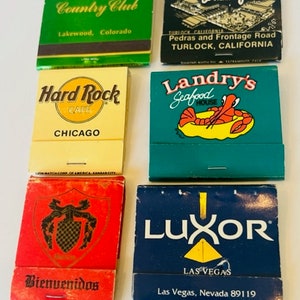 Match Holder matchbook vtg advertising LOT Lakewood Turlock Hotel Garcia cafe 23
