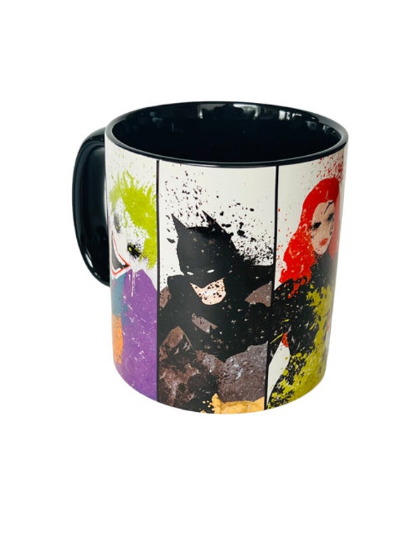 Batman Joker Coffee Mug Cup Six Flags 6 Gotham DC Comics Etsy