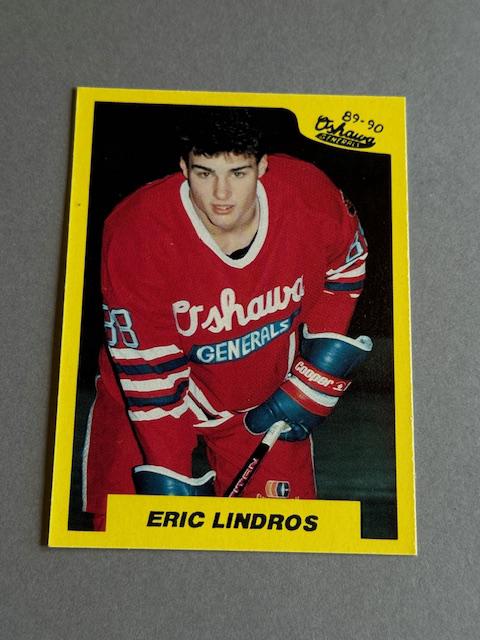 Eric Lindros Rookie Card RC 1989 Oshawa Generals 7th Inning Sketch #1 ...
