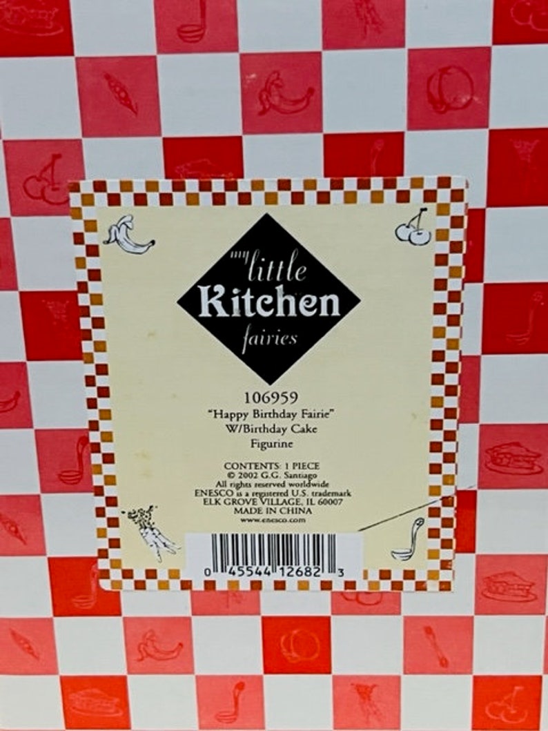 My Little Kitchen Fairies Figurine Fairy Enesco BOX ONLY 2002 Etsy