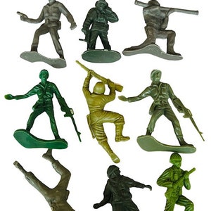 Toy soldier vtg military figure army men mpc mee marx plastic LOT ww2 ww1 us S22