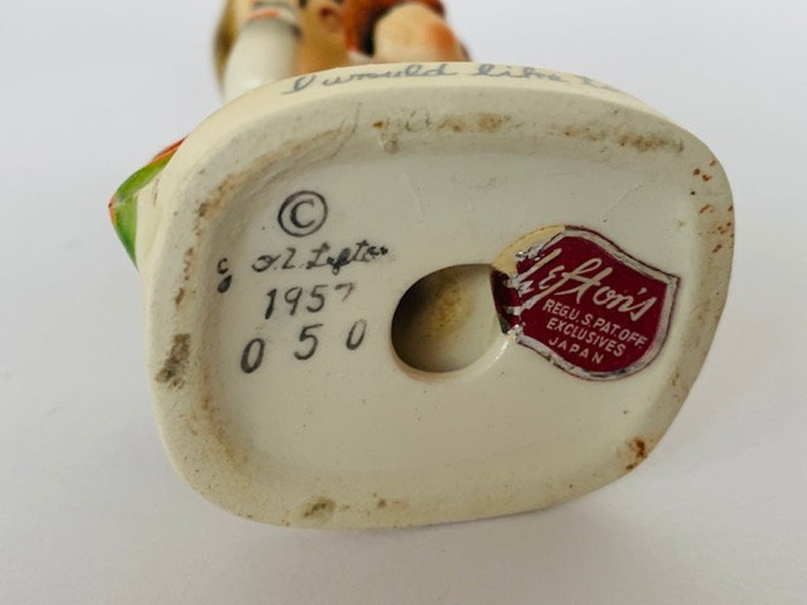 LEFTON PORCELAIN FIGURINE vintage japan statue sculpture vtg Etsy