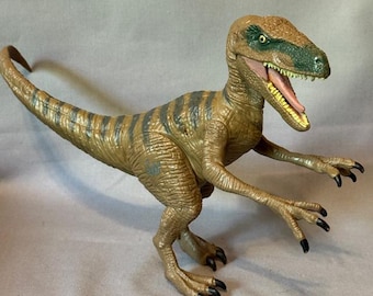 Vintage Jurassic Park Blue Velociraptor Dinosaur Dino - Etsy