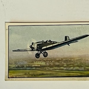 Airplane Tobacco Trading Card West Germany 1930 Garbaty Plane Messerschmitt M23B