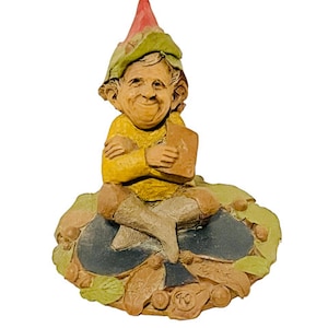 Tom Clark Figur Wichtel ELFE SIGNIERT Skulptur Cairn vtg buch Ace Blatt Hut Zauberer