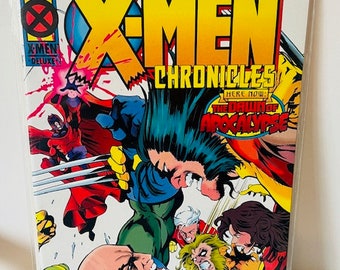 X-Men #1 Comic-Buch Marvel Vtg 1995 Chronicles Here Now Dawn Apocalypse March