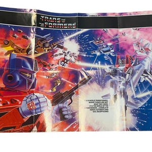 G1 Transformers Manual  Figure 1984 accessory toy vtg instructions poster BMC2