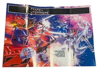 G1 Transformers Manual  Figure 1984 accessory toy vtg instructions poster BMC2