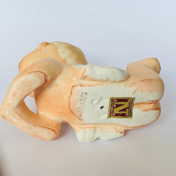 ANTIQUE PORCELAIN FIGURINE Japan Baby Naked Nude Putti Babies