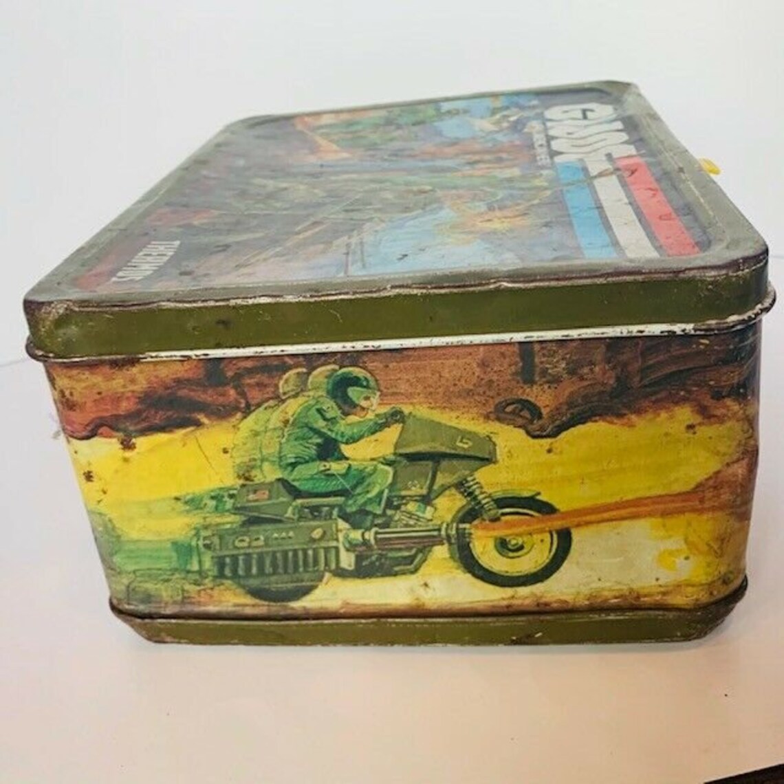 Gi Joe Lunchbox 1982 Hasbro vtg lunch box metal Snake Eyes Etsy