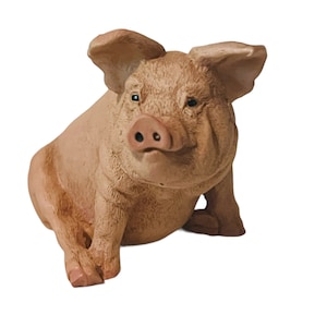 Castagna Italy Resin Pig Figurine vtg hog piglet anthropomorphic porky little