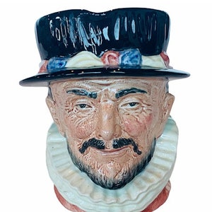 Royal Doulton toby mug cup jug figurine vintage antique Large Limited England gift decor vtg mcm 1946 Beefeater Beef Eater D6206