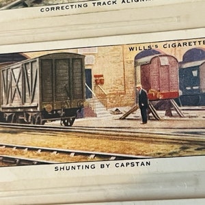 Tarjeta de ferrocarril Tren Equipo ferroviario 1938 HO WD Wills Cabrestante de maniobras imperial