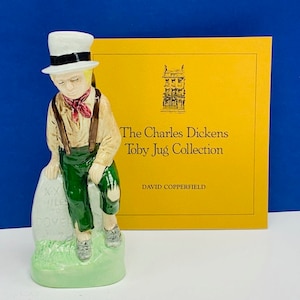 CHARLES DICKENS TOBY jug mug figurine 1979 Franklin Mint collection coa England doulton porcelain wood sons vintage David Copperfield