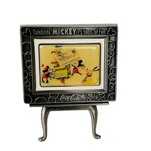 Walt Disney Coca Cola Cola Pin Kerstkaart Ezel 1989 Mickey Mouse 75 jaar 3