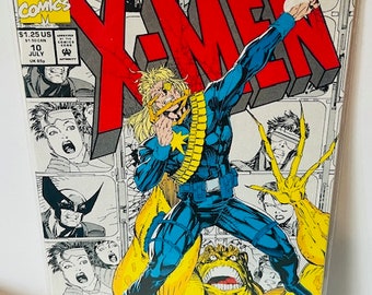 X-Men #10 Comic-Buch Marvel Vtg 1992 Return Longshot Mojo Gambit Jim Lee Boarded
