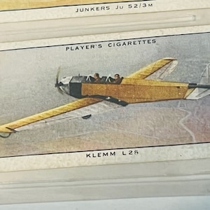 Flugzeug Tabakkarte John Players Son Flugzeug Civil Klemm L25 Flugzeug