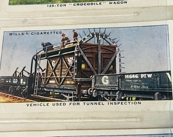 Railroad Card Train Railway Equipment 1938 HO WD Wills Imperial Tobacco  Control