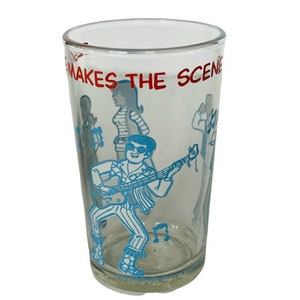 Archie Comics Collector Glass Mug Cup 1973 Betty Veronica Reggie Makes Scene vtg