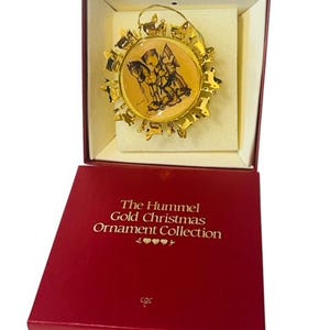 Danbury Mint Hummel Gold Christmas Ornament Goebel Figurine 1986 Prayer Battle