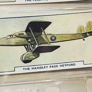 Flugzeug Tabakkarte Godfrey Phillips Flugzeug Handley Page Heyford Jet
