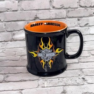 Harley Davidson Glass Cups - Etsy