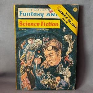 Vintage Science Fiction Fantasy Paperback Book Magazine Sci Fi Space 1972 Blish