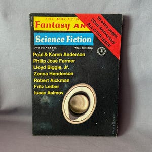 Vintage sciencefiction fantasy paperback boek tijdschrift sciencefiction ruimte 1971 Biggle