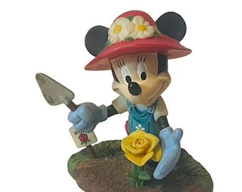 Danbury Mint Figurine Perpetual Calendar Disney Minnie Mouse May Flowers Gift
