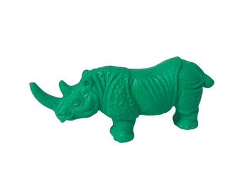 Nosorożec Rhino Diener Gumowa figurka zabawka Gumka Potwór Obcy Kaijou Zielony BC1