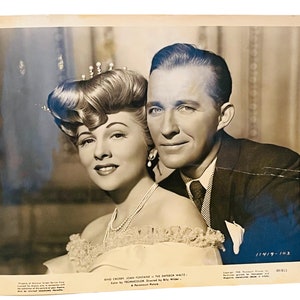 Lobby Card cartel de cine 10X18 Bing Crosby Joan Fontaine Emperador Vals vintage AC2