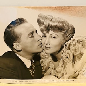 Lobby Card cartel de cine 10X18 Bing Crosby 1947 supremo beso de Navidad AC2