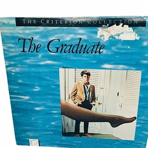 LASER DISC VINTAGE Movie laserdiscs electronic videodisc 12 inch 12" original case film 1987 The Graduate Dustin Hoffman Anne Bancroft