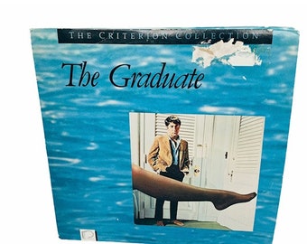 LASER DISC VINTAGE Movie laserdiscs electronic videodisc 12 inch 12" original case film 1987 The Graduate Dustin Hoffman Anne Bancroft