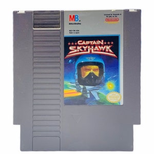 NINTENDO NES 1985 Captain Skyhawk sky hawk vintage video game cartridge original rare collectible working condition vtg retro gamer