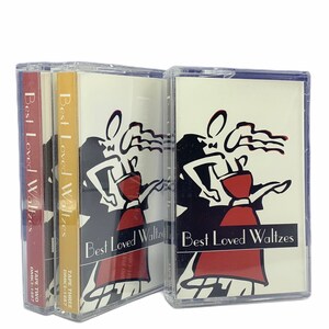 Fitas cassete músicas músicas vtg conjunto lote misto 3 pares vintage pop rock danças de valsas mais amadas