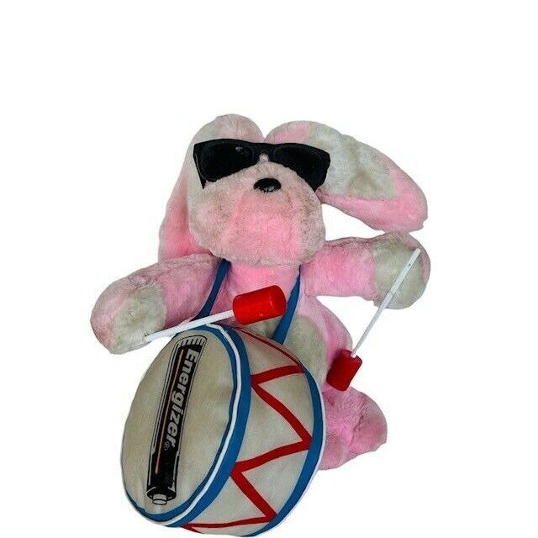 Energizer Bunny Plush Stuffed Animal Vtg 1989 Promotional Etsy