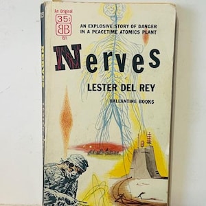 Nerves Lester Del Rey 1956 Science Fiction Paperback Book Space UFO Ballantine