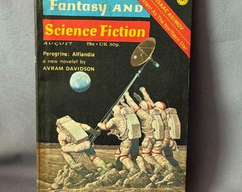 Vintage sciencefiction fantasy paperback boek tijdschrift Sci Fi Space 1957 Nasa Alflandia Peregrine